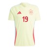 Maillot de Supporter Espagne Lamine Yamal 19 Extérieur Euro 2024 Pour Enfant